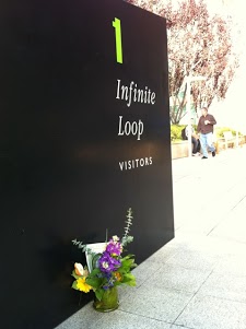 First flower appears at Apple's headquarters