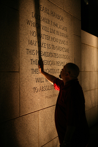 Rocky at WWII Memorial