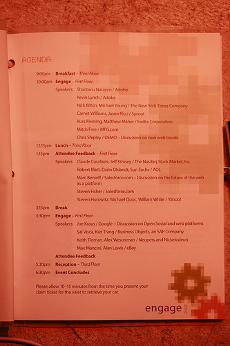 Adobe Engage Event Schedule