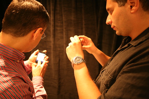 Mazin Gilbert of AT&T shows off research project