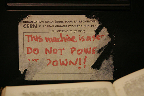 Tag on Tim Berners-Lee's original NeXT machine -- first Web server