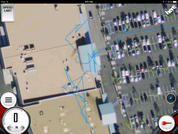 Trapster shows where people walk inside stores and in parking lots