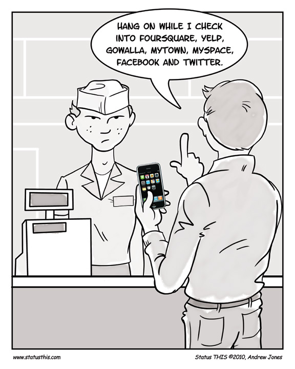 Fun comic about checkins on various location-based services